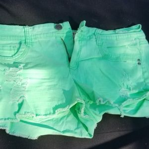 Loi ashley green girls cutoff shorts 13 regular